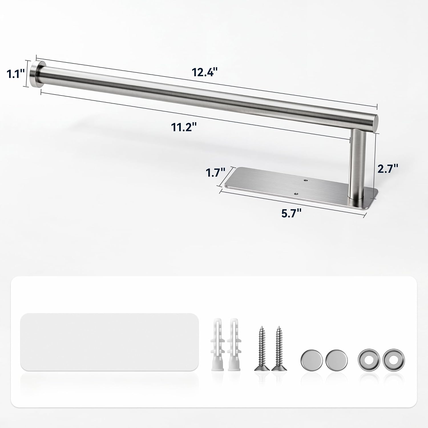 Detalle 2 de Paper Towel Holder, Brushed Nickel