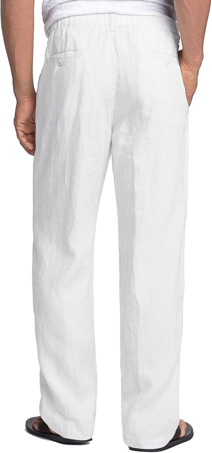 Thumbnail 1 de COOFANDY Men's Linen Pants: Lightweight, Relaxed-Fit Beach-Ready Trousers