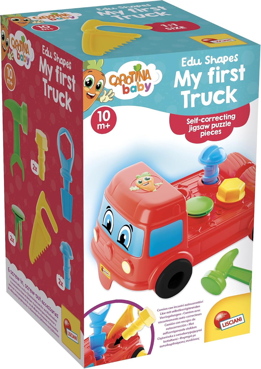 Detalle de Lisciani CAROTINA Baby Edu Shapes Mein erster LKW – Lernspiel ab 10 Monaten