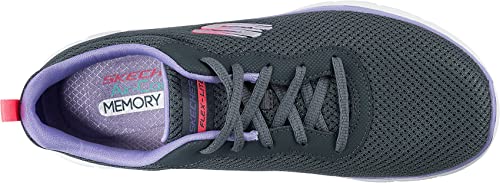 Thumbnail 5 de Skechers Flex Appeal 4.0 Brilliant View Regular para mujer — Charcoal Mesh Lavender Trim, 39 EU