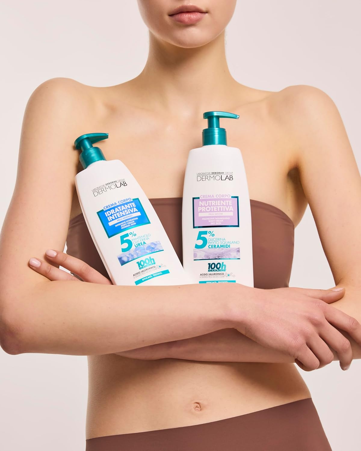 Detalle de Dermolab Crema Corpo Super Idratante 48H con acido ialuronico e olio di melograno, 400 ml