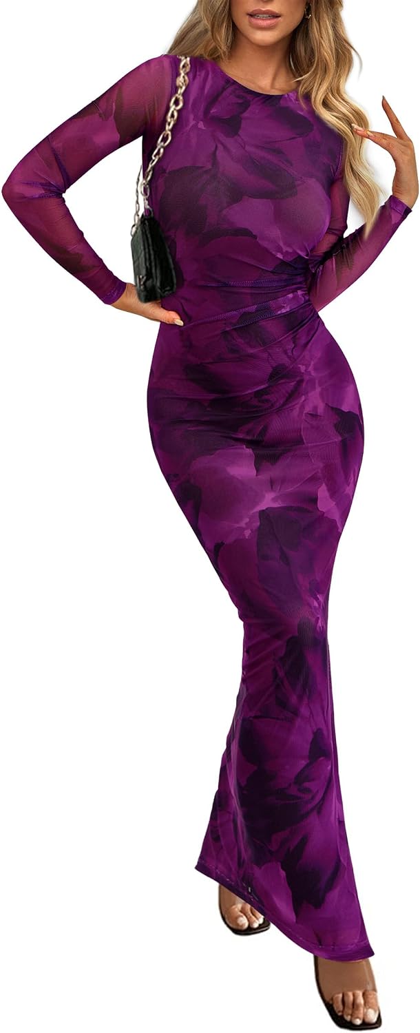 Detalle de PRETTYGARDEN Bodycon Maxi Dress XS–XL