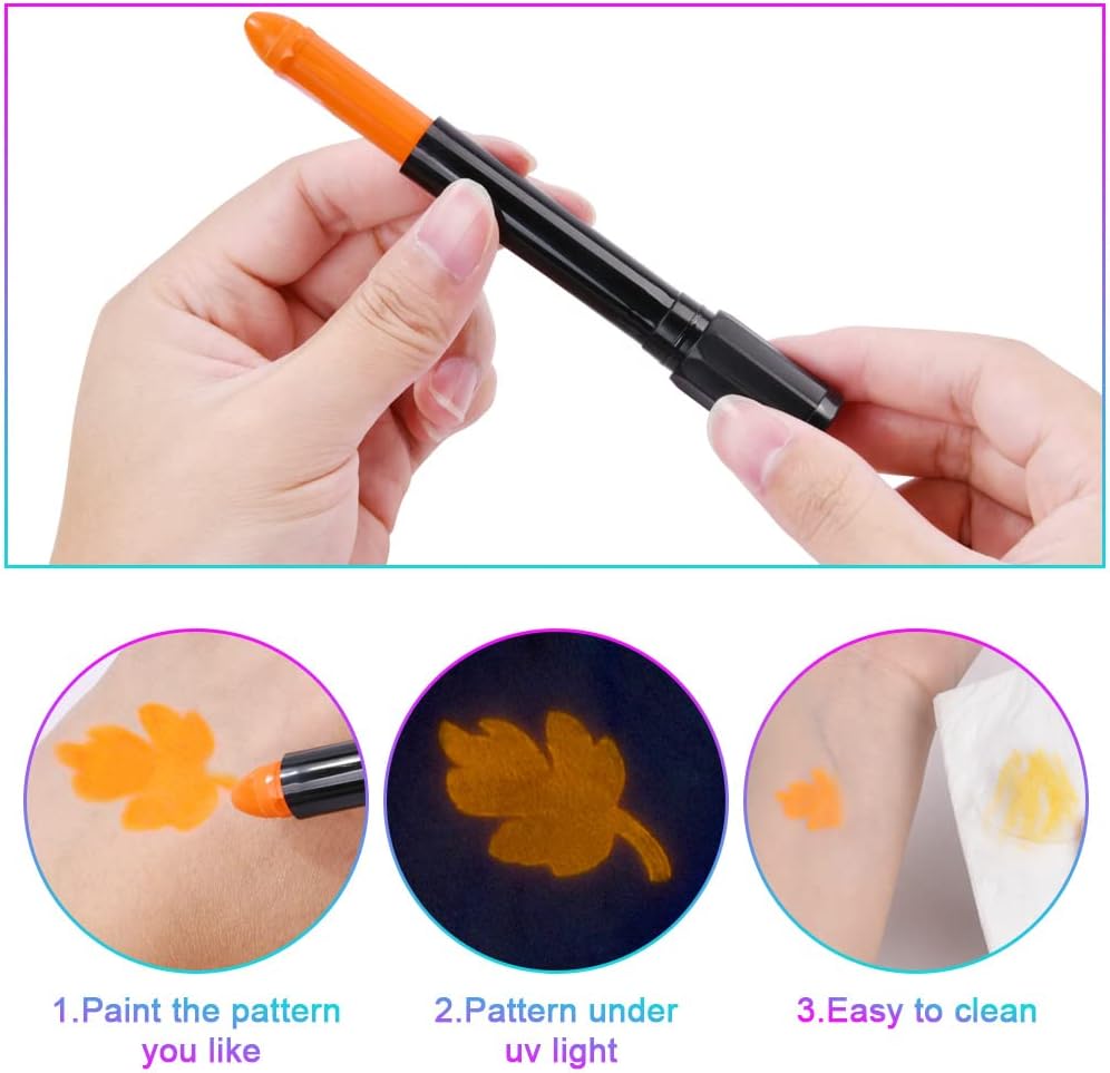 Detalle 2 de AOOWU matite neon trucco viso 12 colori