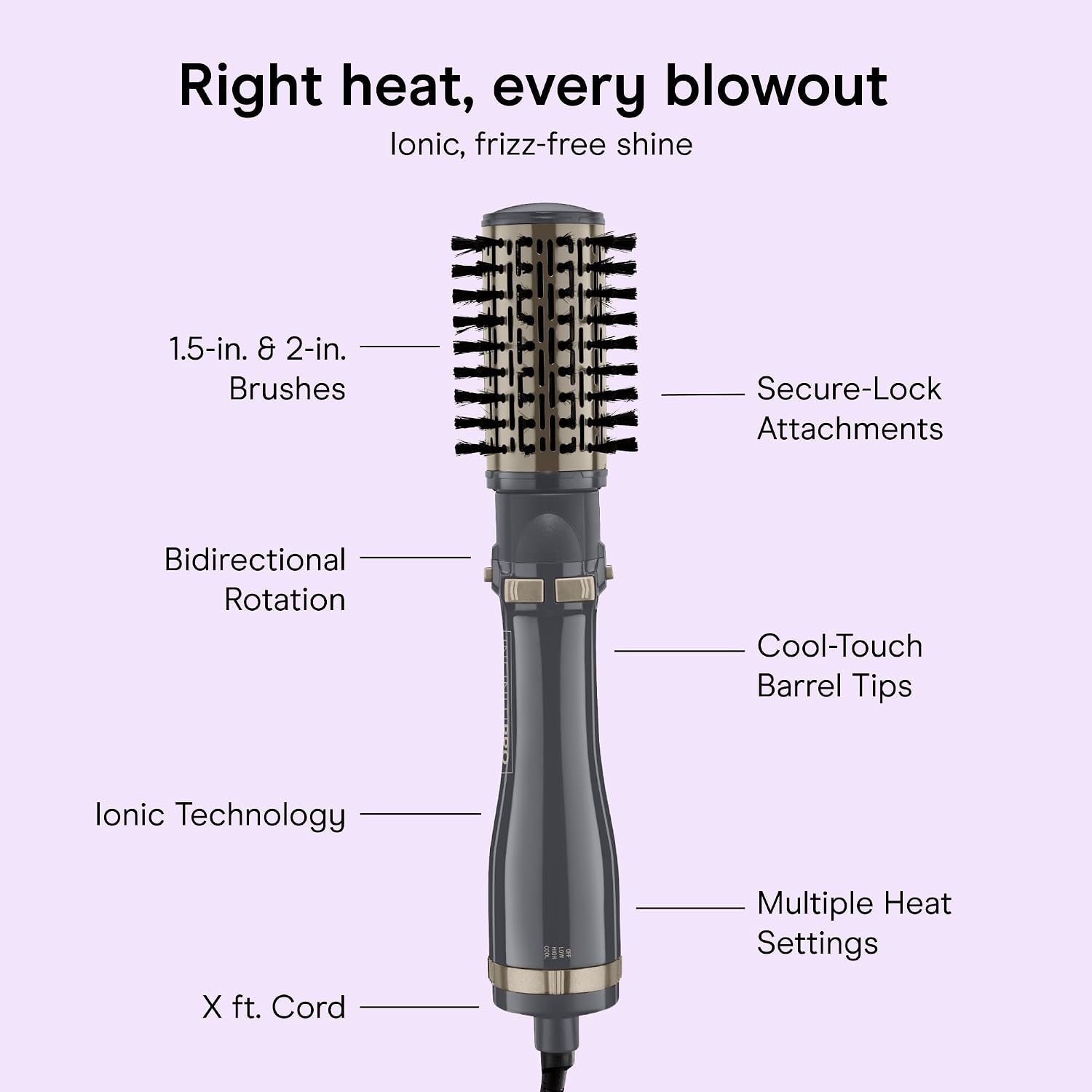 Thumbnail 3 de Conair InfinitiPRO Rotating Hot Air Dryer Spin Brush Set (BC191L)