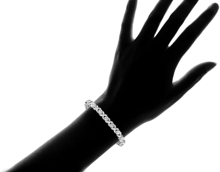 Detalle 2 de Natalia Drake Diamond Tennis Bracelet in 925 Sterling Silver