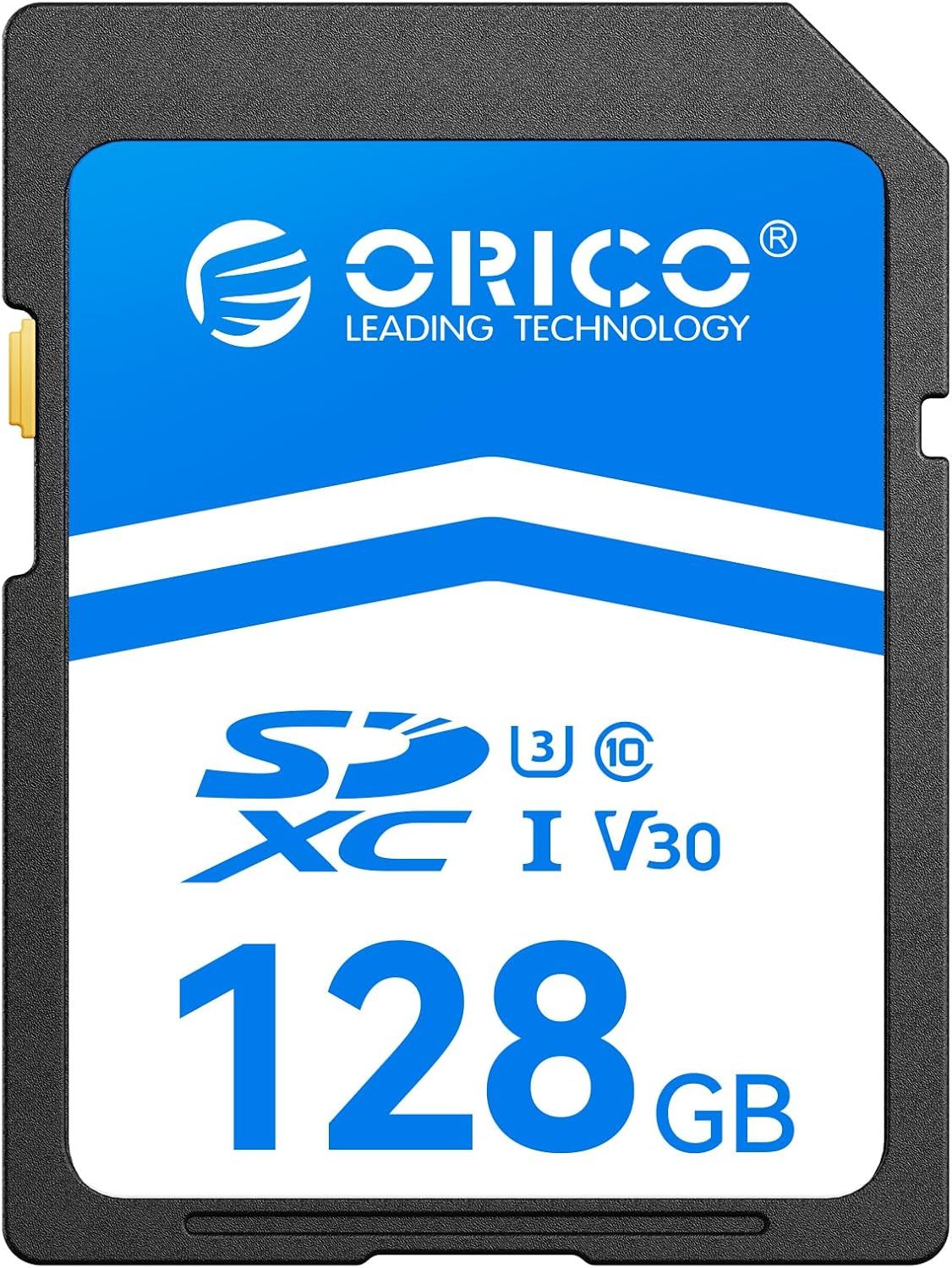 Detalle de ORICO SD Karte 128GB SDXC UHS-I C10 U3 V30 – robust, schnell und vielseitig