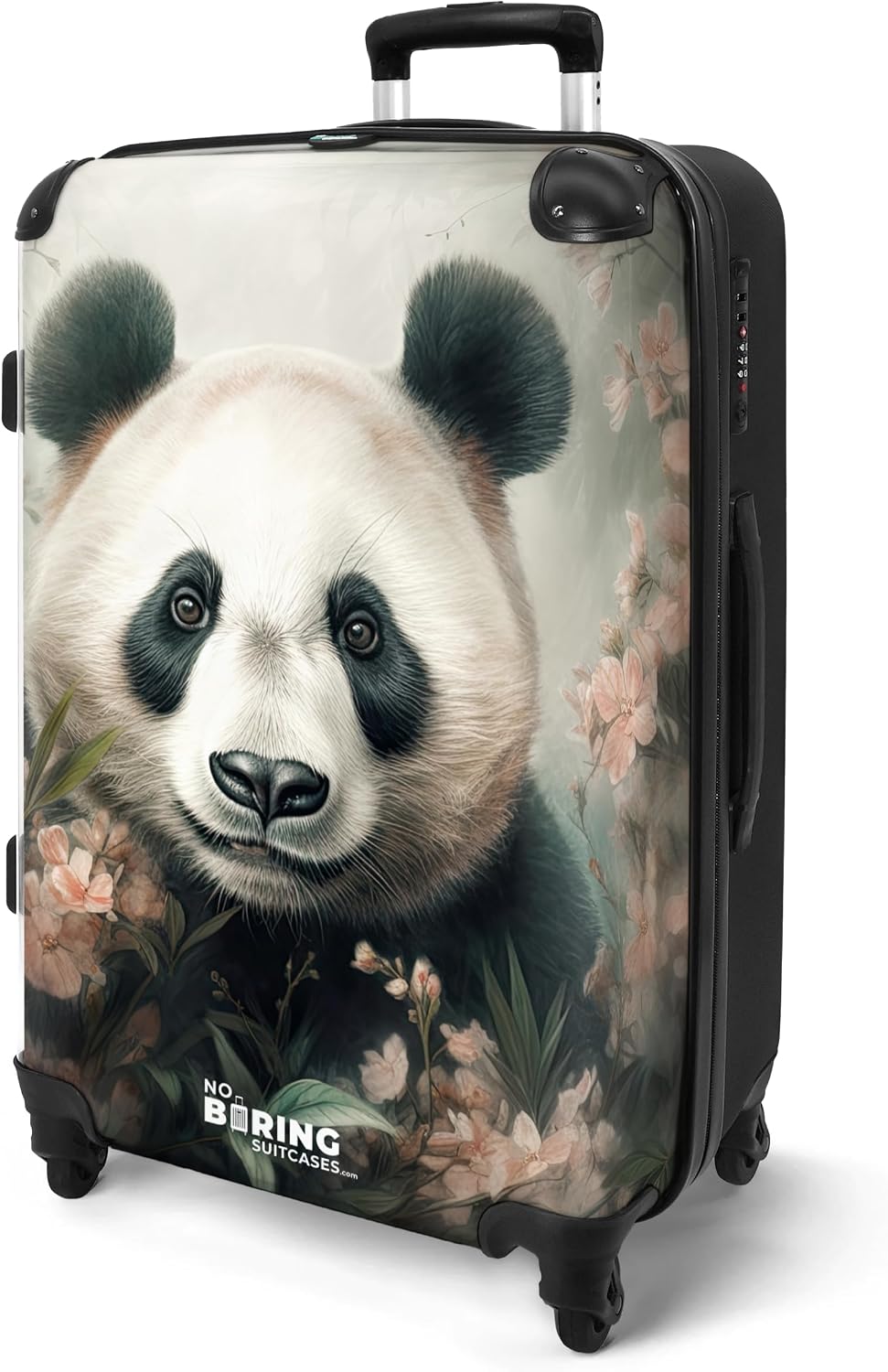Thumbnail 1 de NoBoringSuitcases.com Valigia Grande - 72 L, 20 kg, ABS con policarbonato e serratura TSA (rosa Panda)