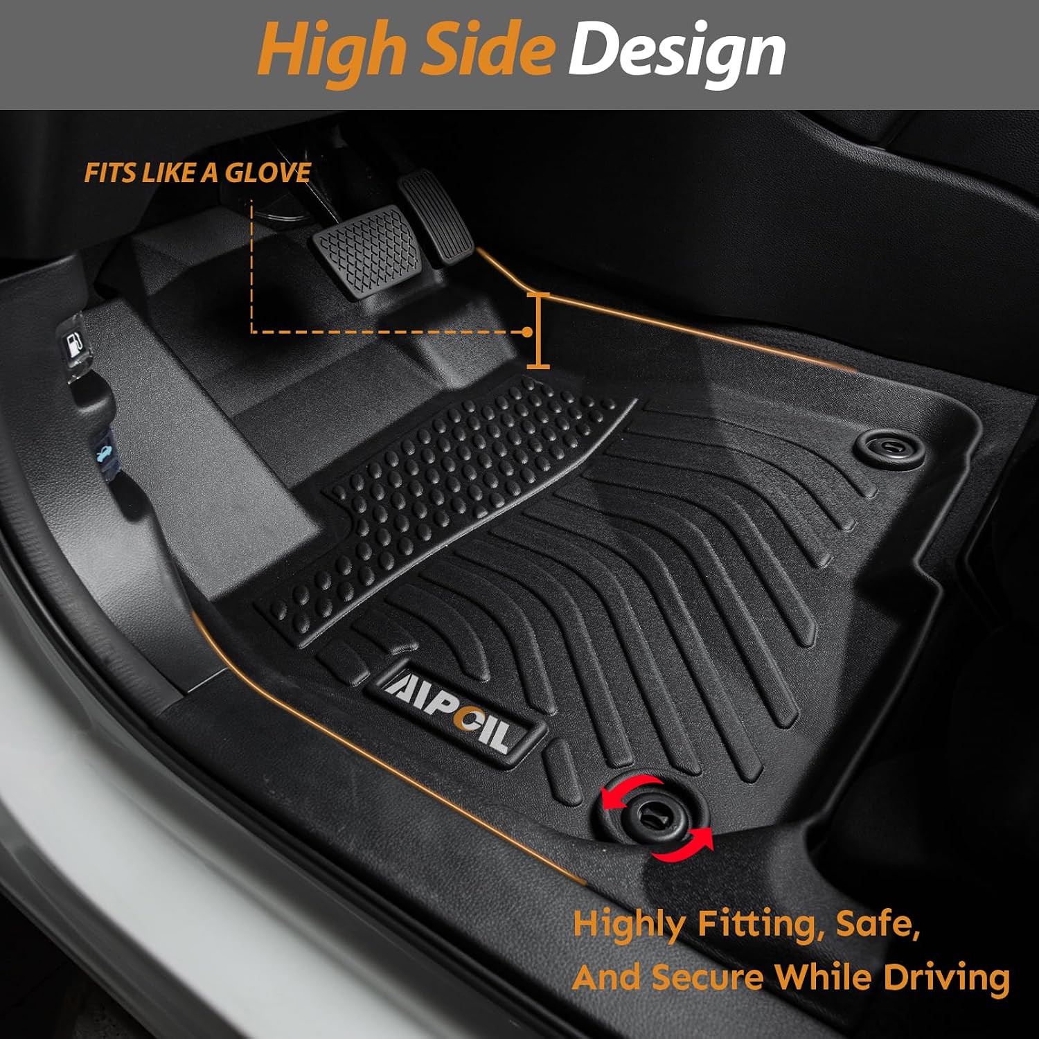 Thumbnail 2 de AIPOIL Tiguan Floor Mats 2018–2024