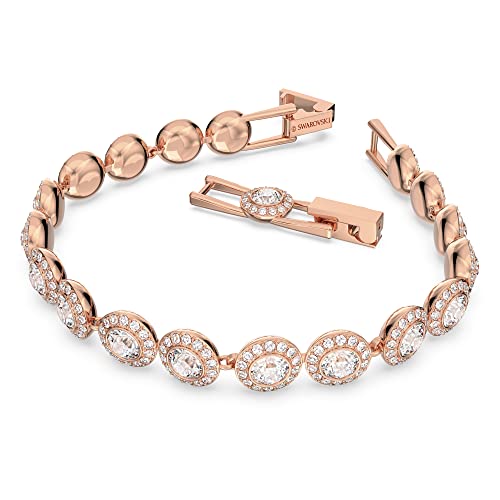 Detalle de Swarovski Bracciale Tennis Angelic – Pavé, Bianco, placcato oro rosa, 17 cm