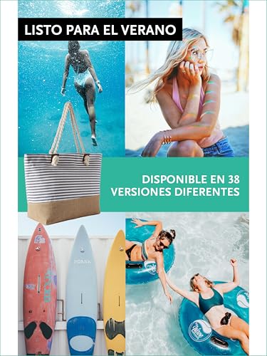 Detalle de DonDon Bolso de playa grande impermeable con cremallera — Rayas azul oscuro