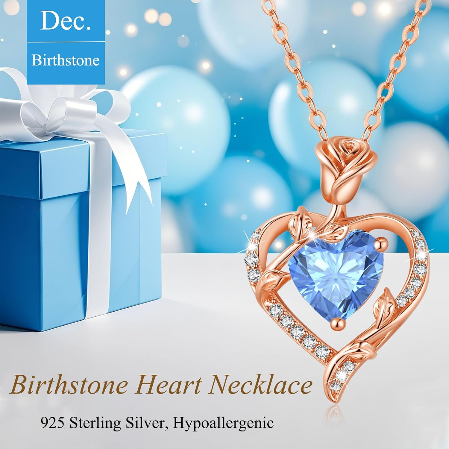 Detalle de MISUMOR Collier Coeur Argent 925 45 cm