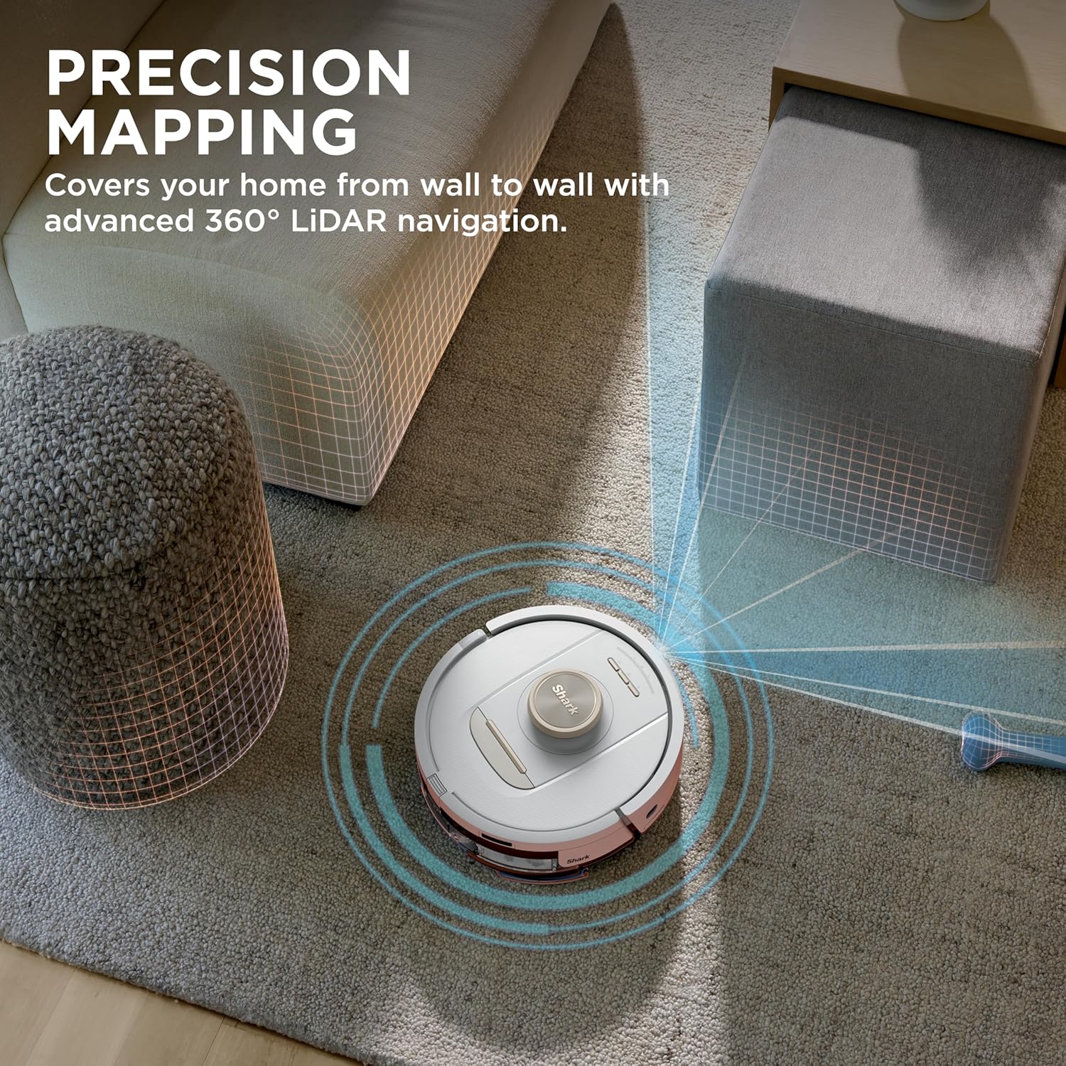 Thumbnail 3 de Shark Stratos RV2720ZE 2-in-1 Robotic Vacuum & Mop with NeverTouch Base, HEPA Filtration, and Precision Mapping