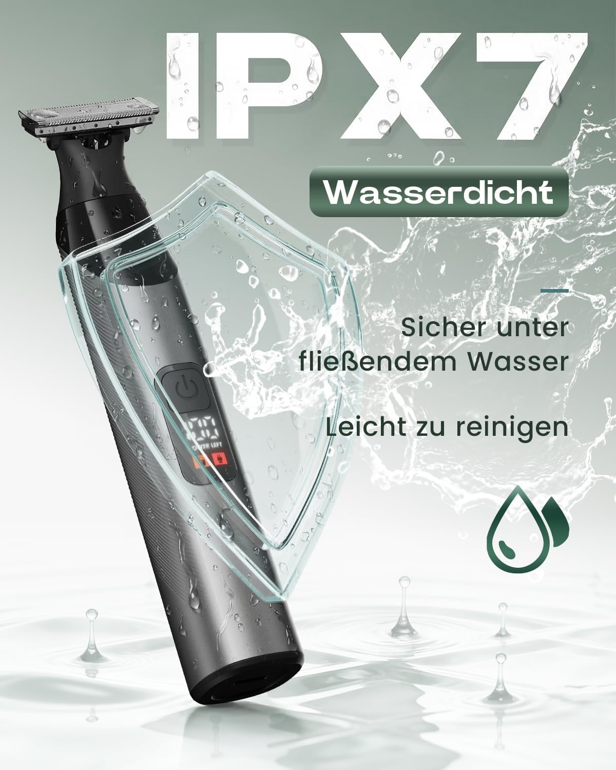 Thumbnail 5 de Prettywill All-in-One Bodygroomer & Körperrasierer – Intimrasierer für Mann mit Magnetkopf, 3 Aufsätze, IPX7