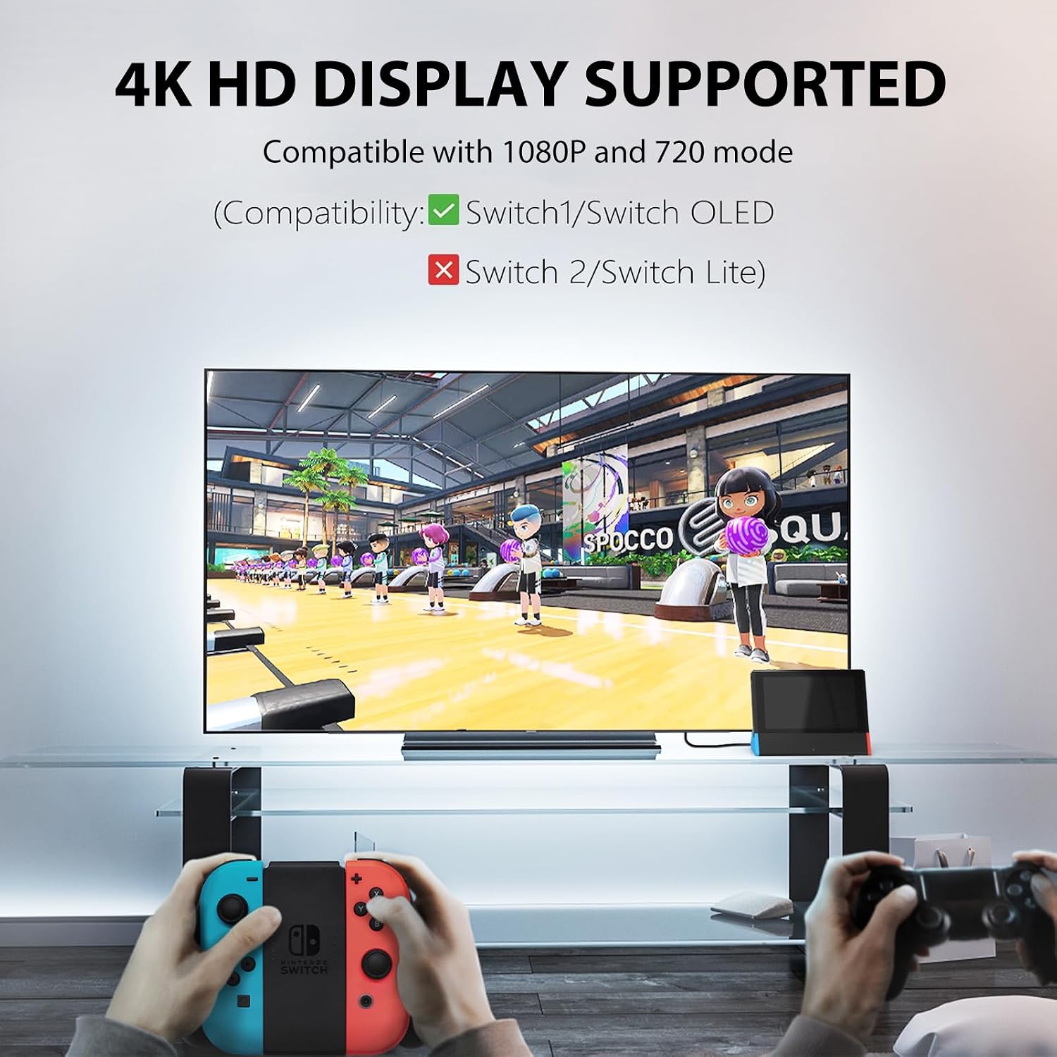 Thumbnail 4 de SiWIQU TV Dock Station for Nintendo Switch, 4K HDMI and Two USB-A Ports