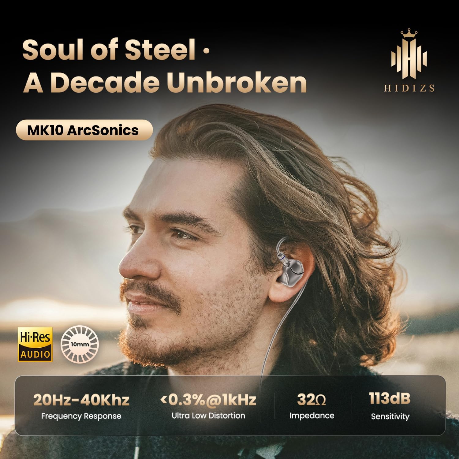Detalle de Hidizs MK10 ArcSonics Wired IEM Earphones