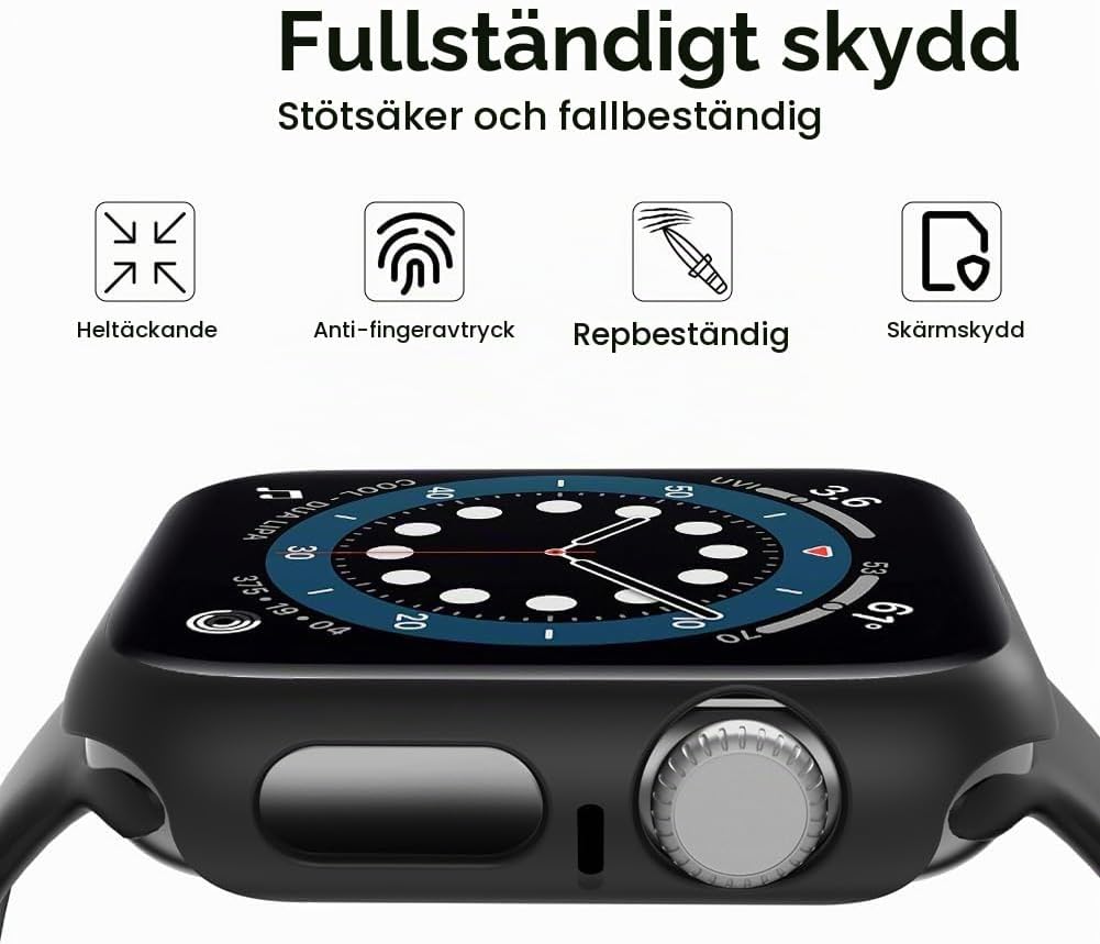 Detalle 2 de OFFCUP fodral med displayskydd för Apple Watch 44 mm, 2-pack i PC och härdat glas