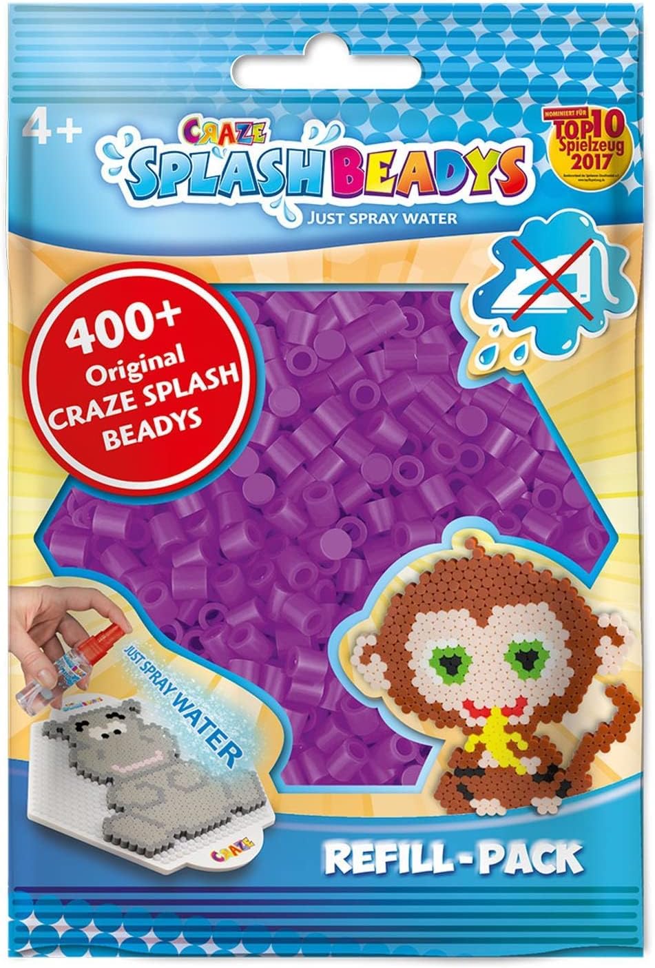 Thumbnail 6 de CRAZE Splash Beadys 11485 påfyllningspärlor, gula, 400 st