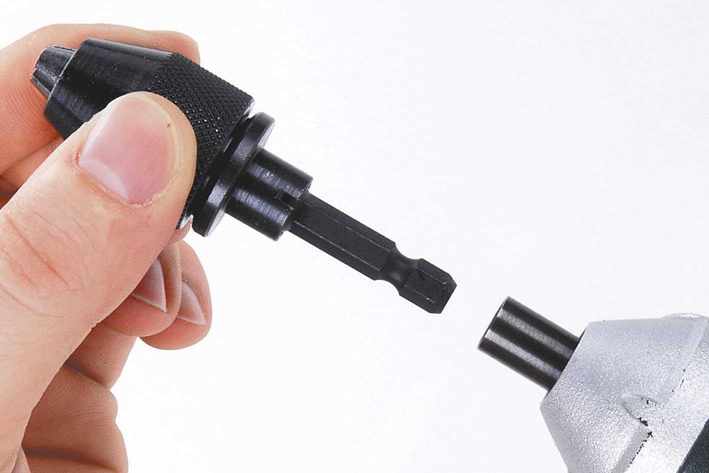 Thumbnail 1 de Mandrino a serraggio rapido wolfcraft I 2625000 – adattatore universale per utensili a gambo cilindrico e a batteria esagonale