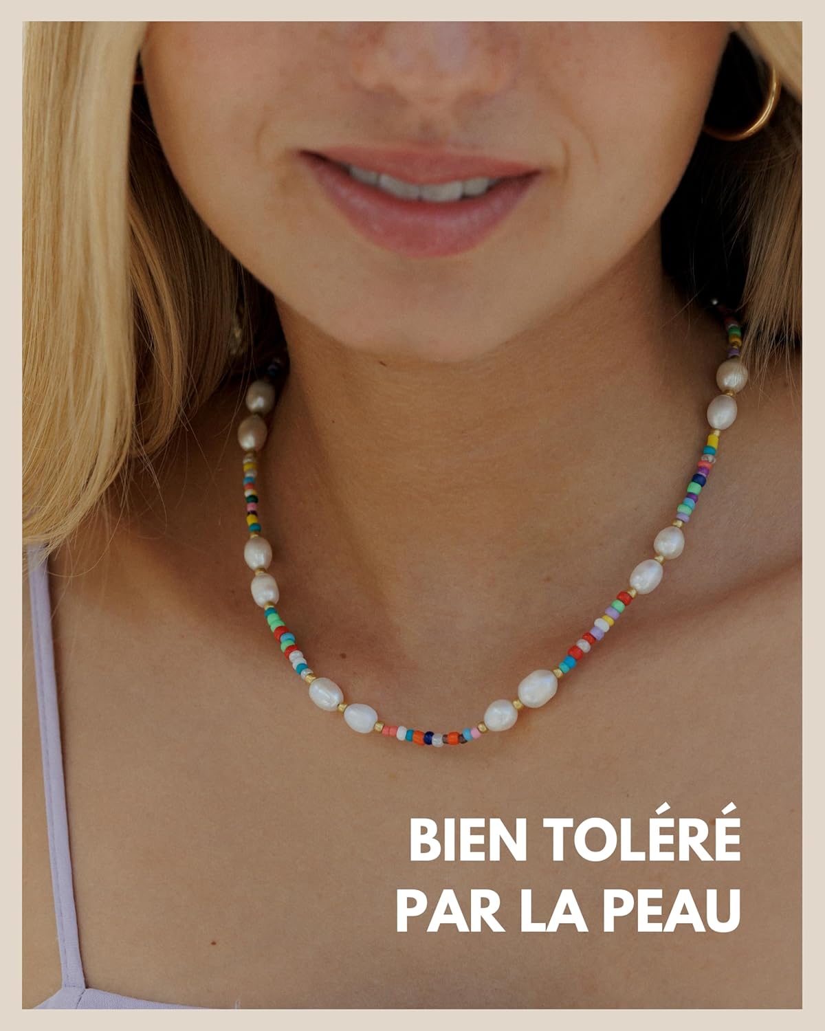 Detalle 2 de Collier de perles 45 cm