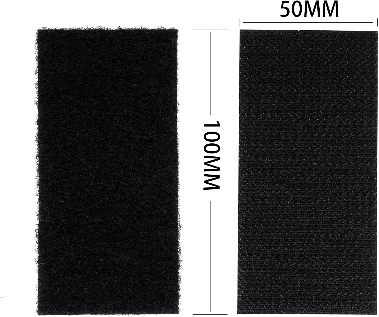 Thumbnail 4 de Melsan MST - MS - 001 Adhesive Hook and Loop Tape, 2 x 4 in, Black