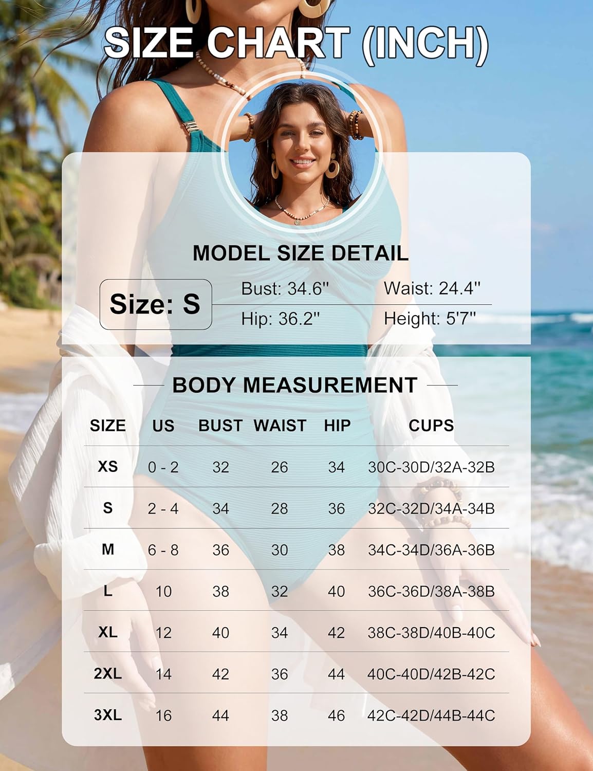Detalle de Blooming Jelly Women's One Piece Swimsuit with Tummy Control