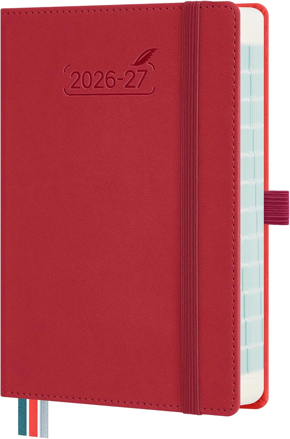 Thumbnail 6 de BEZEND Agenda 2026/2027 Giornaliera B6 17x12 cm, Copertina in Pelle PU Verde Scuro, 16 mesi