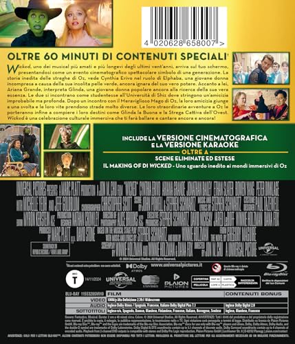 Detalle 1 de Wicked: Parte I (Blu-ray) – Edizione Blu-ray Universal