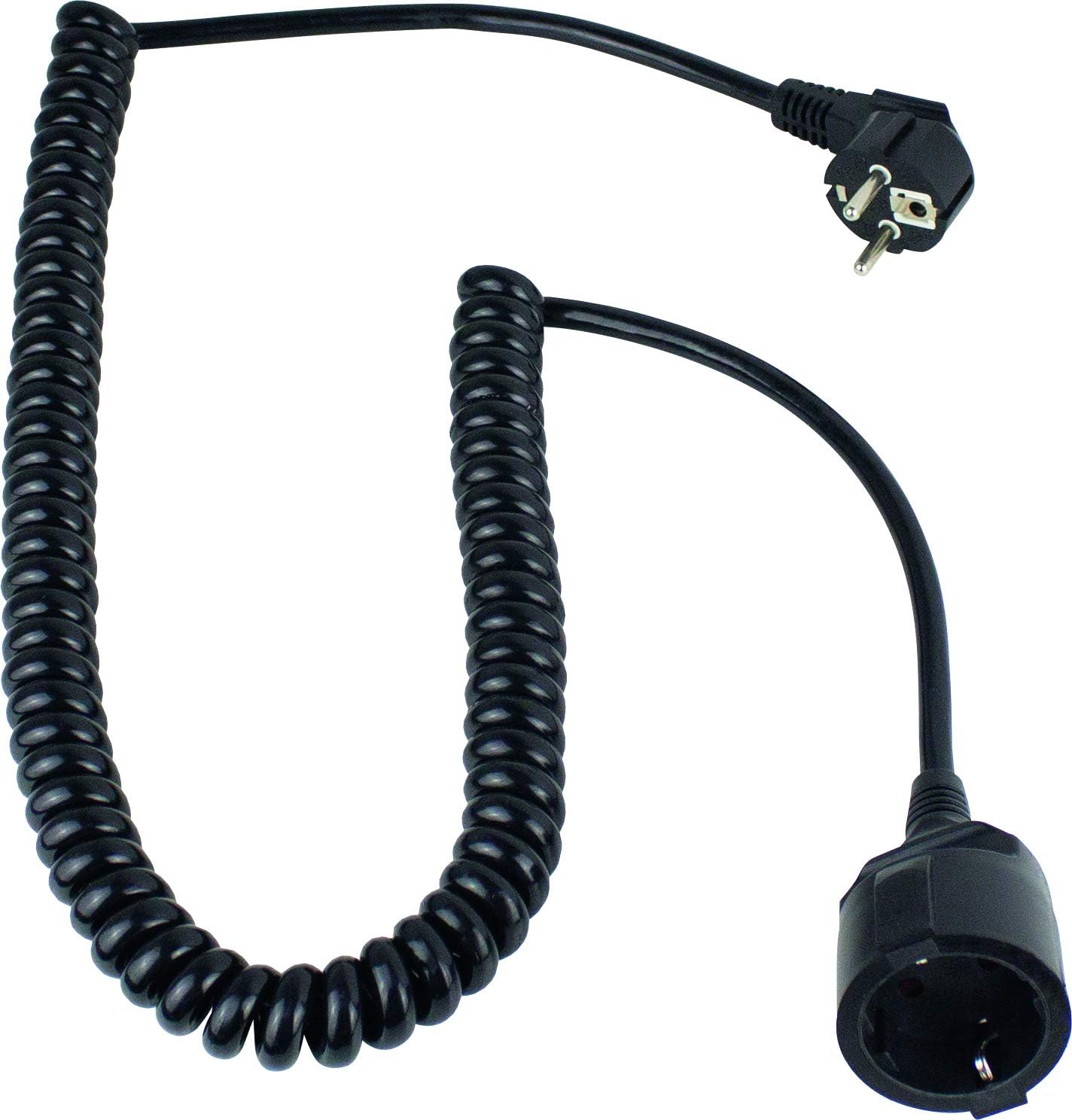 Thumbnail 6 de as - Schwabe Spiralleitung: 2 m ausziehbar auf 4 m mit Schutzkontaktstecker und -kupplung, IP20, 230 V, 16 A, weiß (70426)