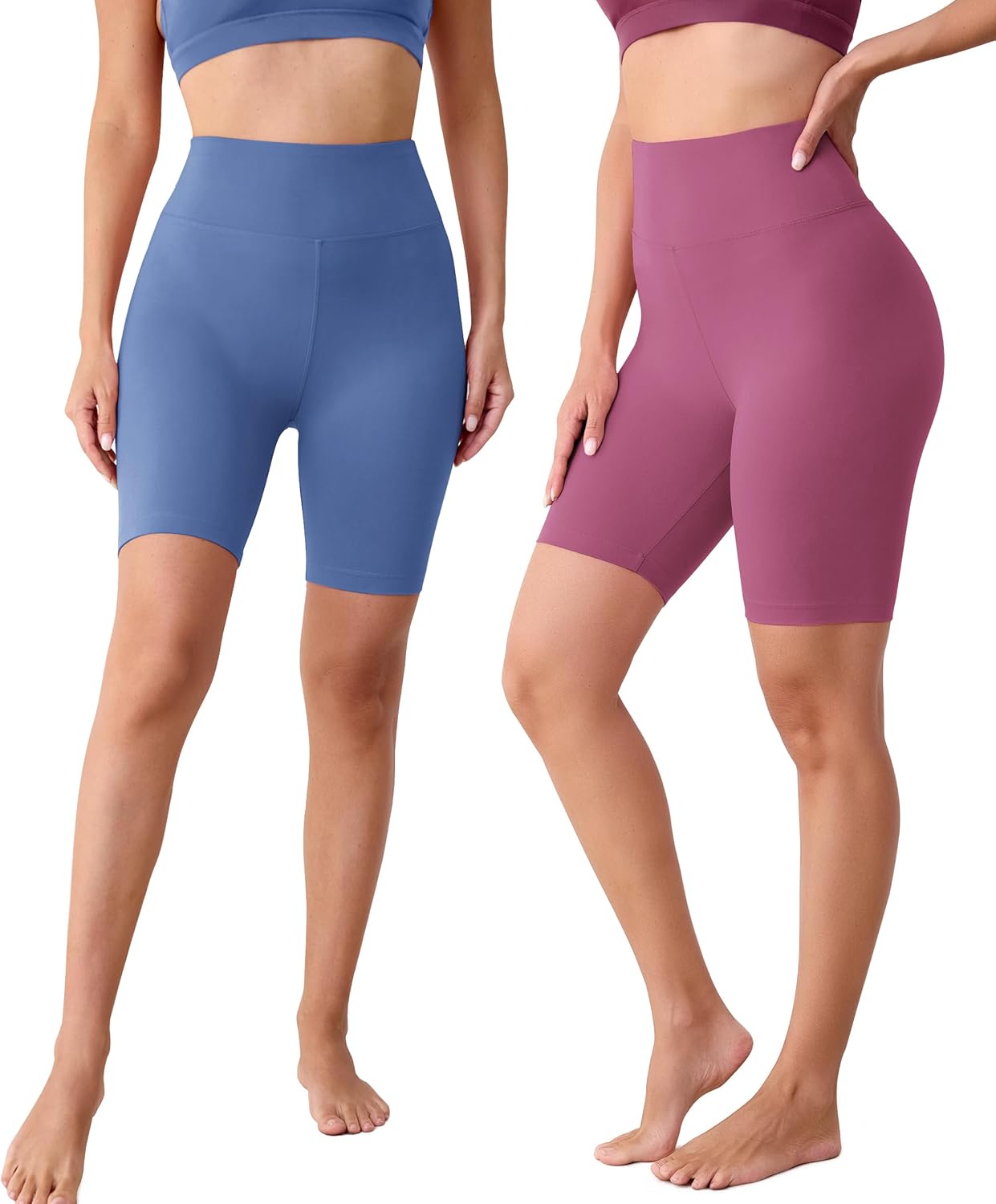 Thumbnail 1 de VALANDY Creamlush Biker Shorts 8" high waisted