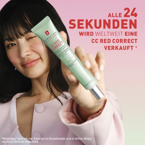 Detalle de Erborian CC Red Correct Anti-Rötung Creme SPF30 – Koreanische Kosmetik