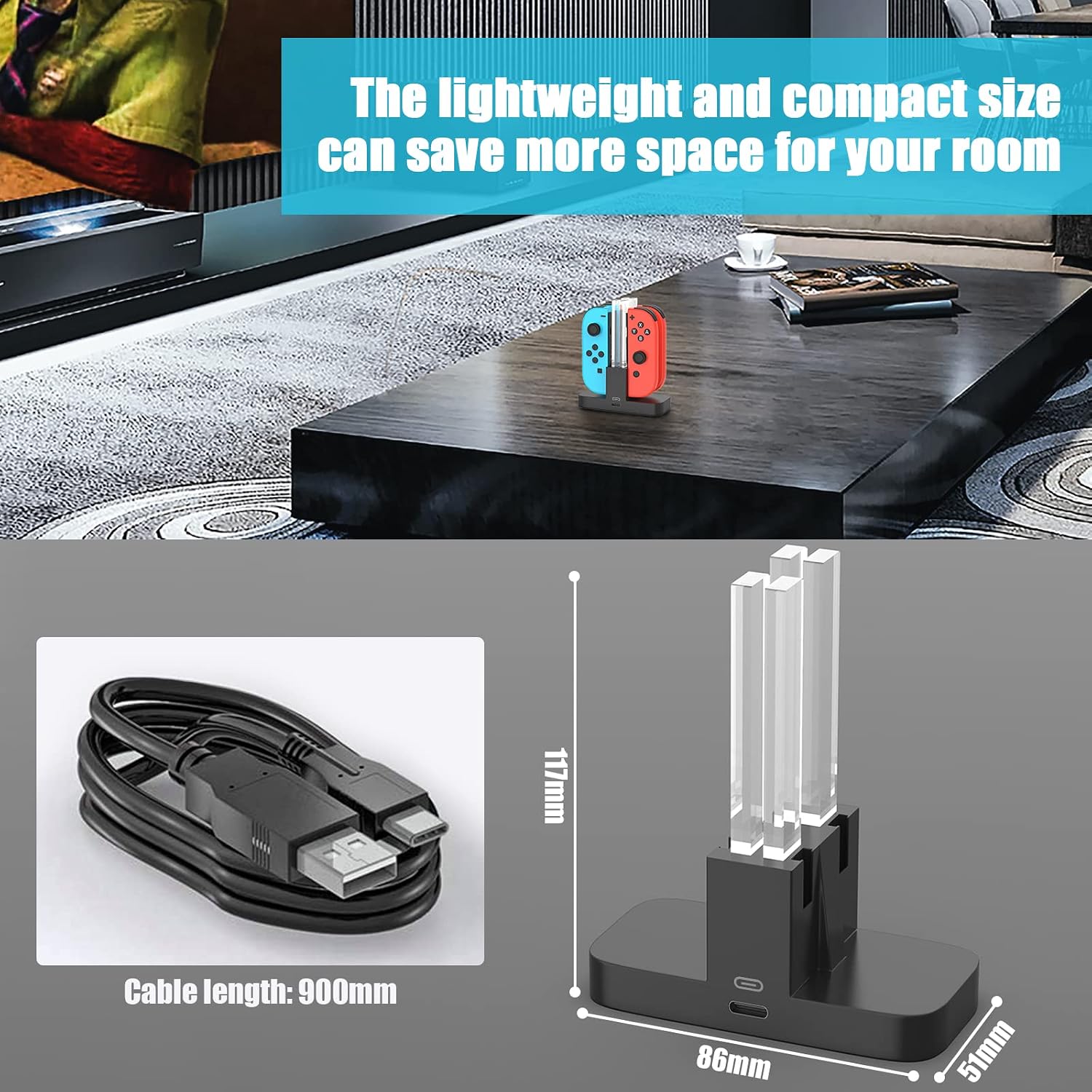 Thumbnail 4 de Diyife Joycon Charging Dock 4‑in‑1