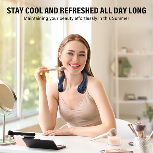 Thumbnail 3 de Morelax Neck Fan, Portable Bladeless 360° Airflow – Blue
