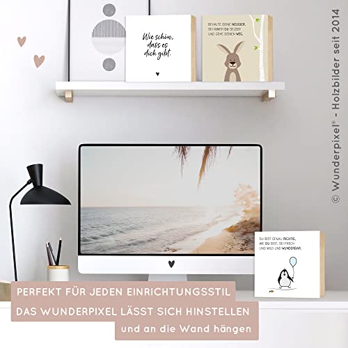 Thumbnail 6 de Wunderpixel Holzbild Du-bist-genau-richtig-Pinguin – 15x15x2 cm, echtem Birkenholz Fotodruck