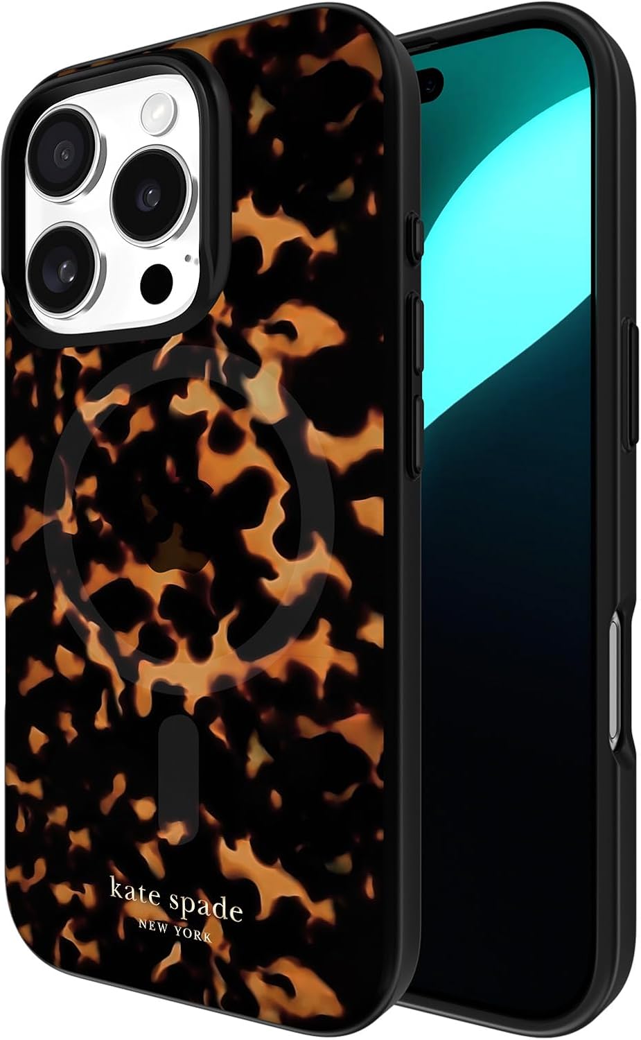 Detalle de kate spade new york iPhone 16 Pro Tortoise MagSafe case