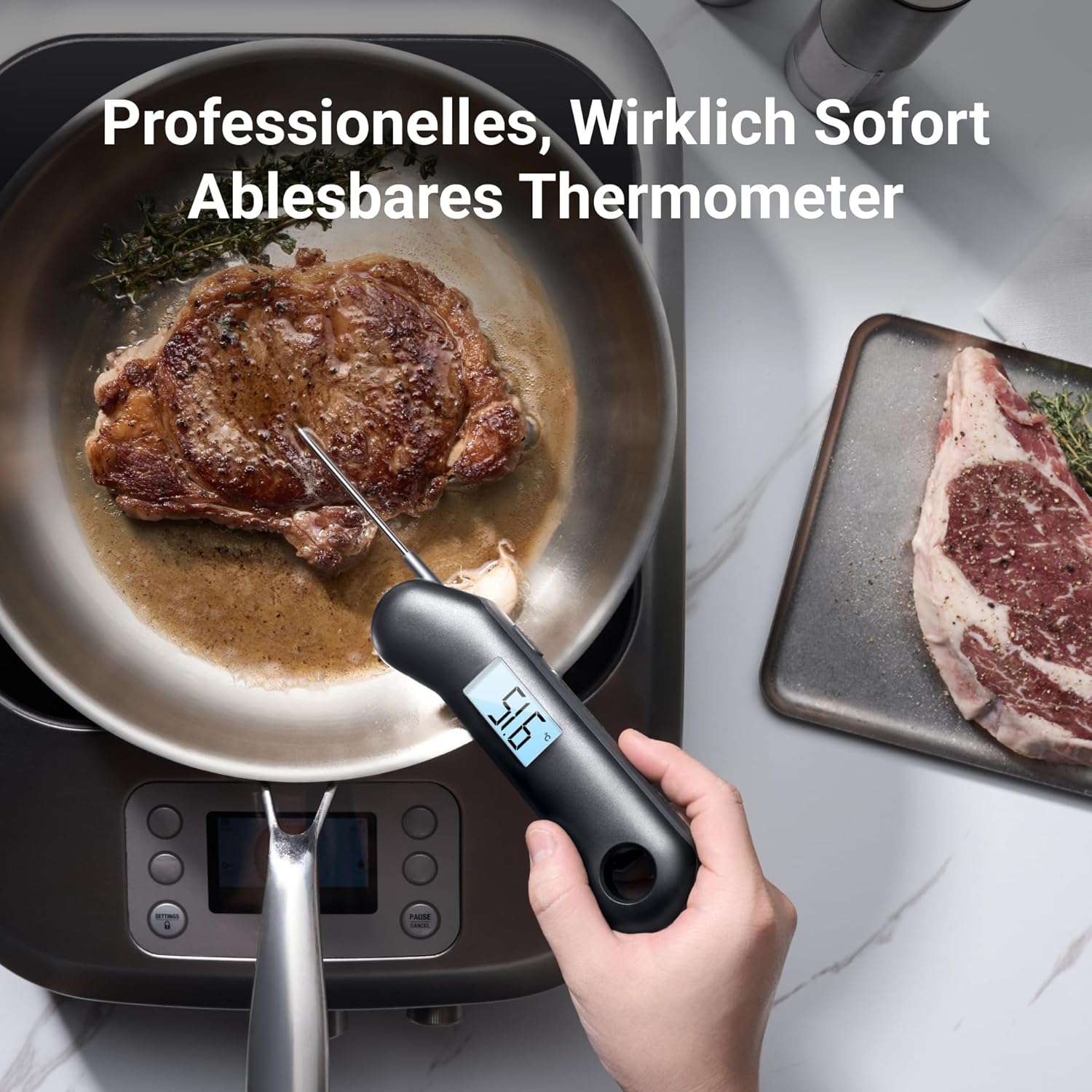 Thumbnail 6 de ThermoMaven F1 Turbo – Digitales Fleischthermometer mit 0,5 s Sofortanzeige, IP67, Magnet‑Halterung und integrierter Flaschenöffner