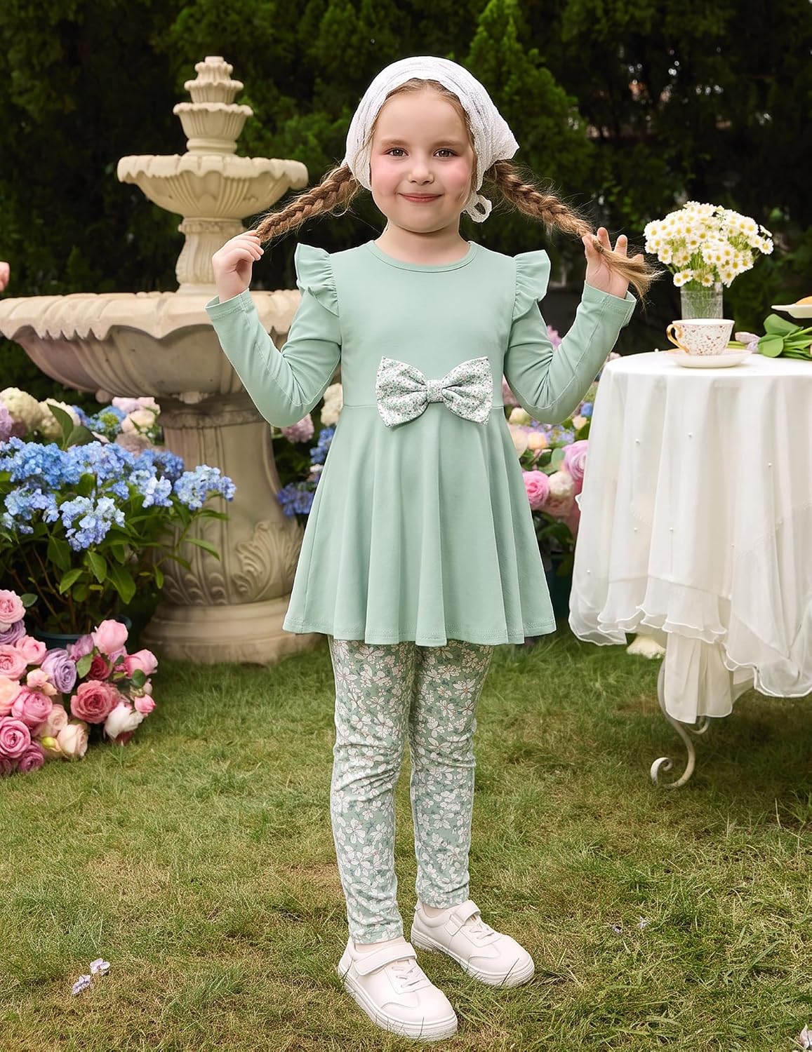 Detalle de Arshiner Girls' Two-Piece Outfit Set