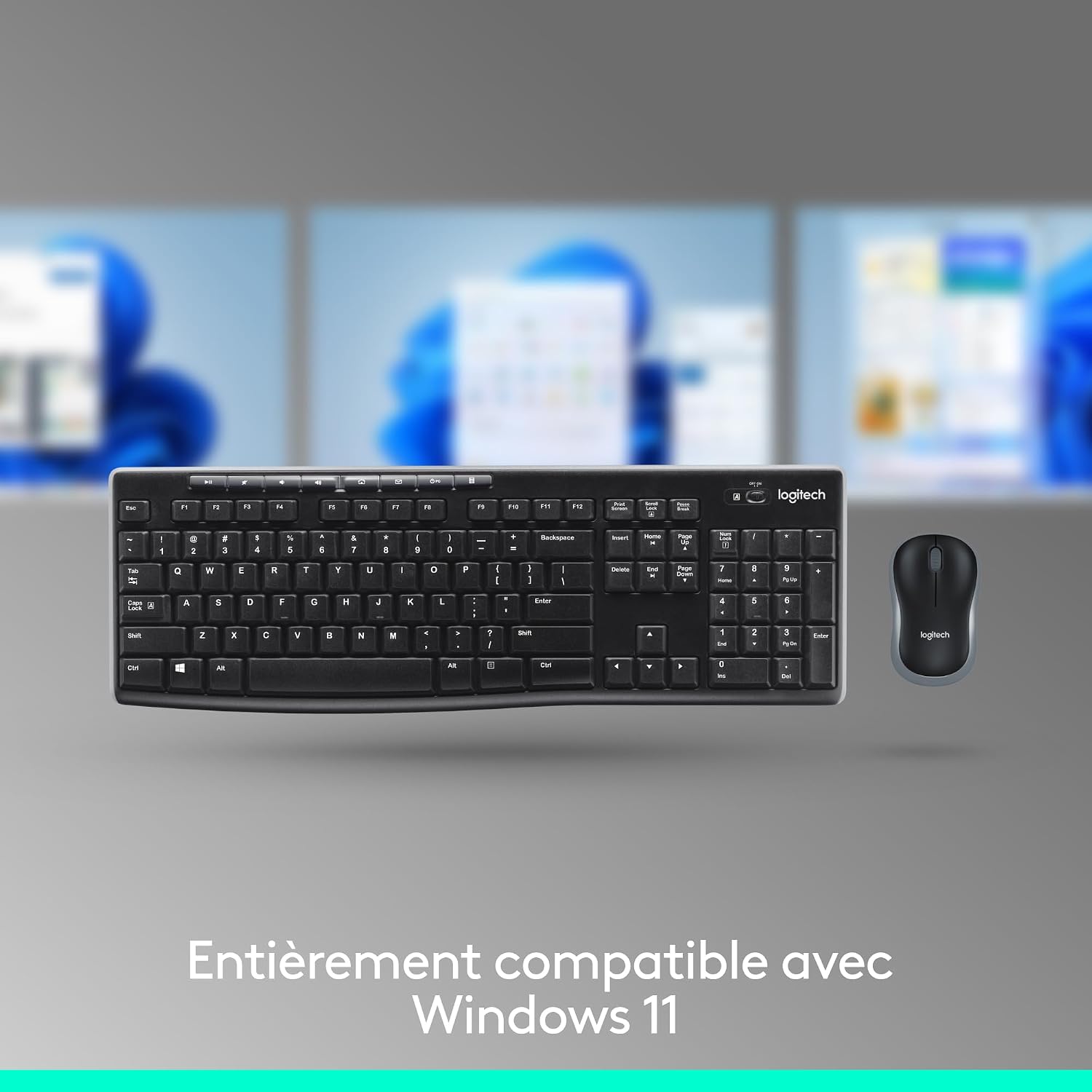 Thumbnail 3 de Logitech MK270 Combo Clavier Souris sans Fil pour Windows – Fiable et longévité assurée