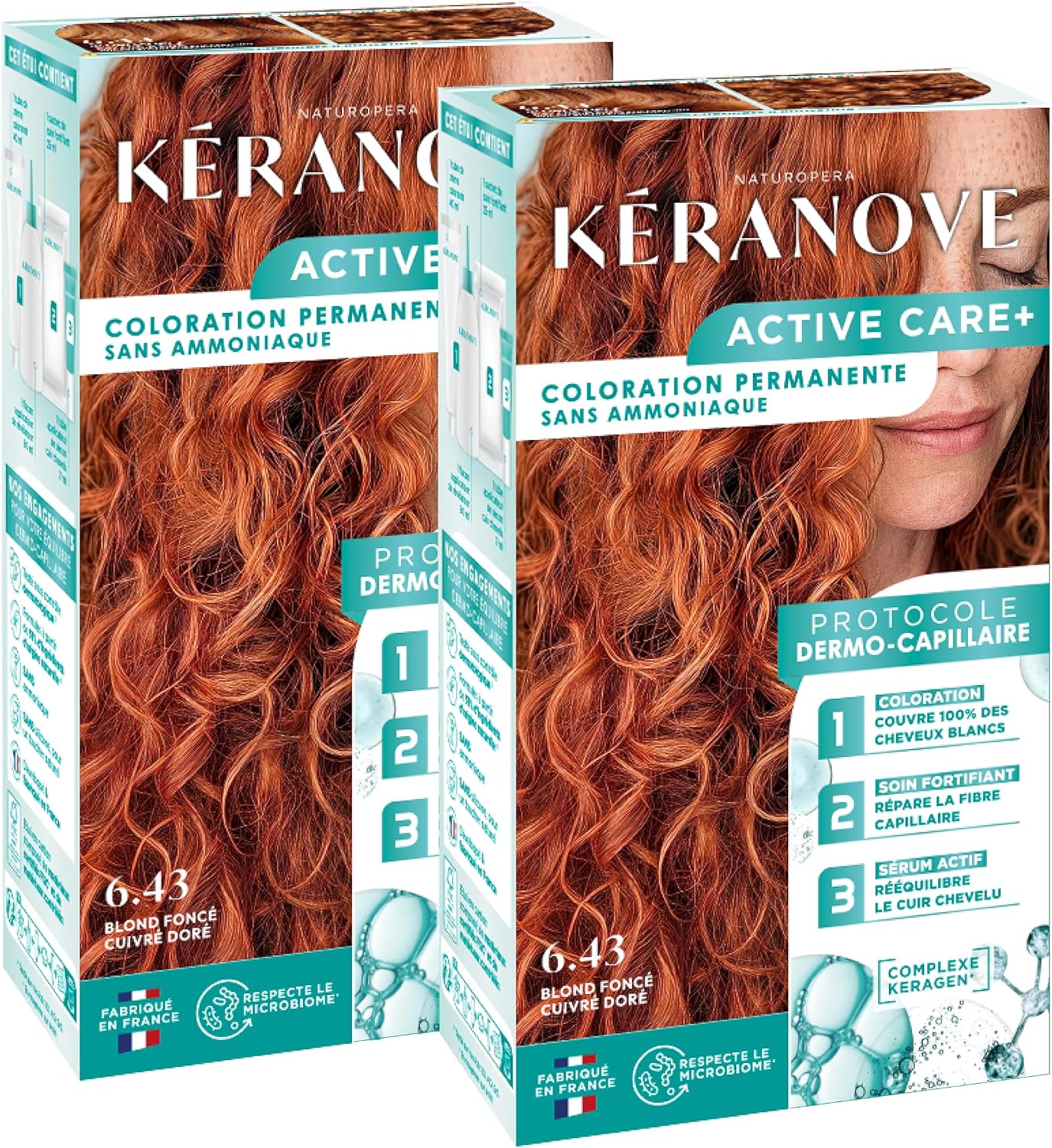 Detalle de KERANOVE 6.43 Blond Foncé Cuivré Doré x2