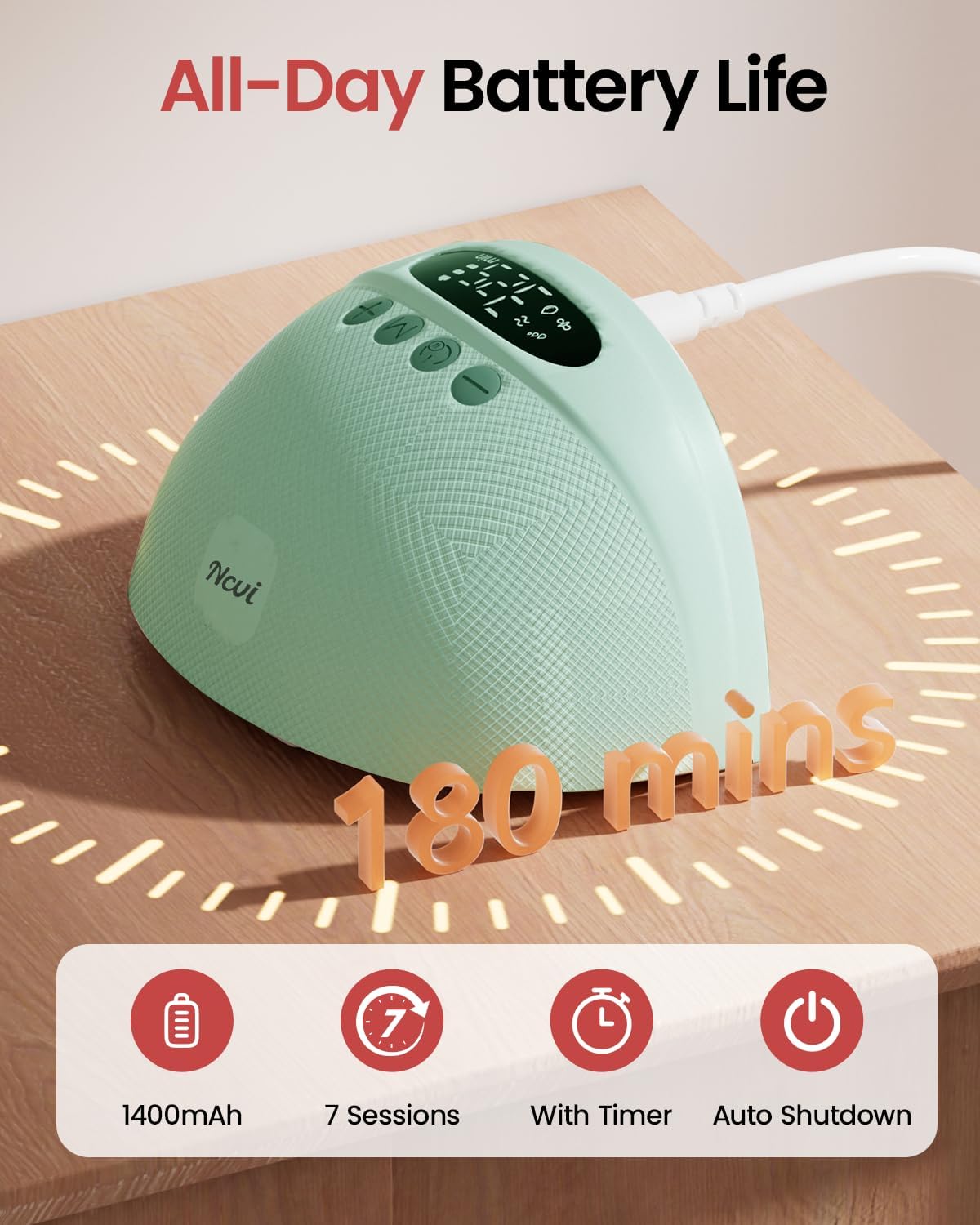 Thumbnail 3 de NCVI Hands Free Breast Pump: Wearable, Quiet and Portable for Busy Lifestyles