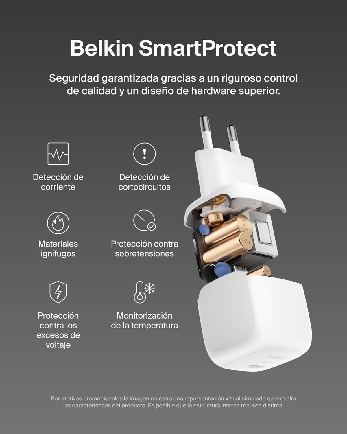 Thumbnail 3 de Belkin Cargador Compacto 45W USB-C Power Delivery ⚡