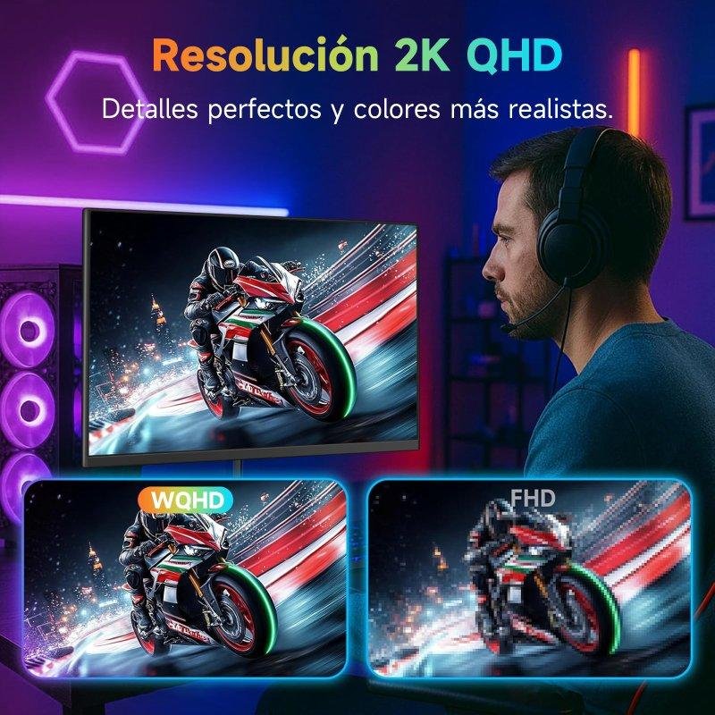 Detalle 2 de Vanwin KD2687HS 27" QHD 180 Hz Monitor