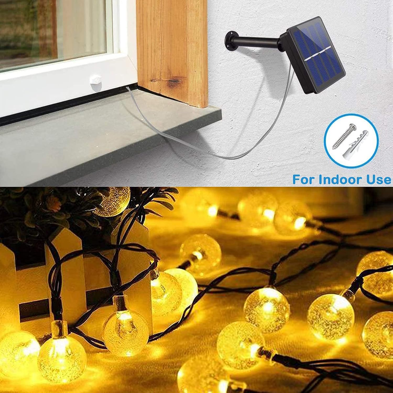 Detalle de Garlocht solar garden lights 50 LED 7M