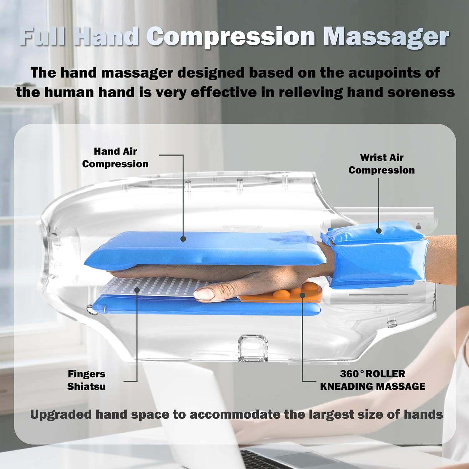 Detalle de MZCNU Hand Massager 3000mAh