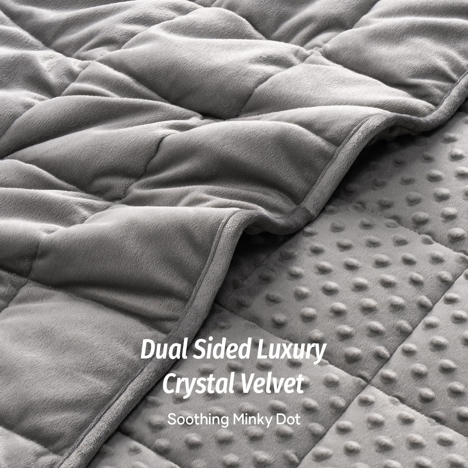 Detalle 2 de Wemore Minky Dot Weighted Blanket 15 lb