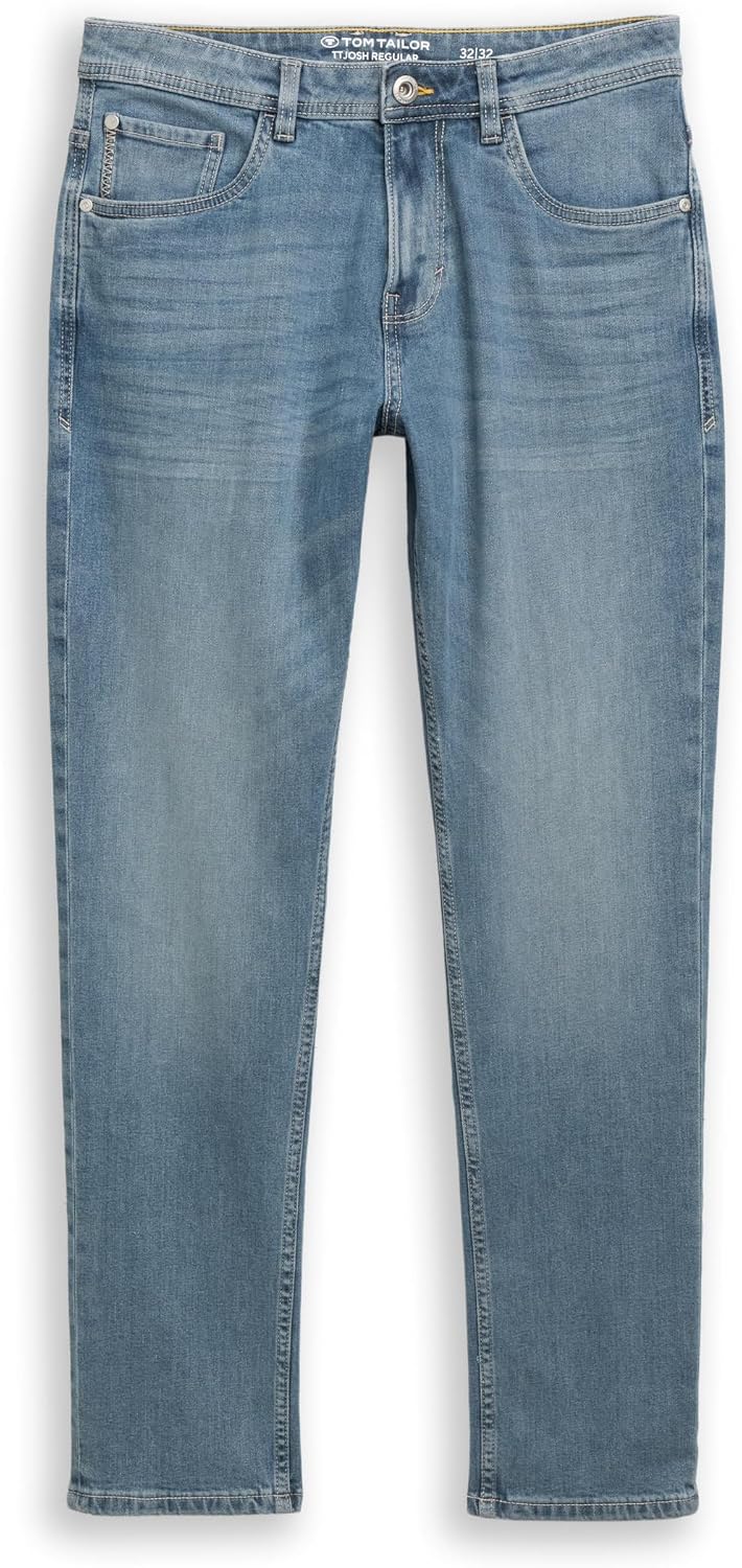 Detalle 2 de TOM TAILOR Herren TTJOSH Regular Slim Jeans mit Stretch (Five-Pocket)
