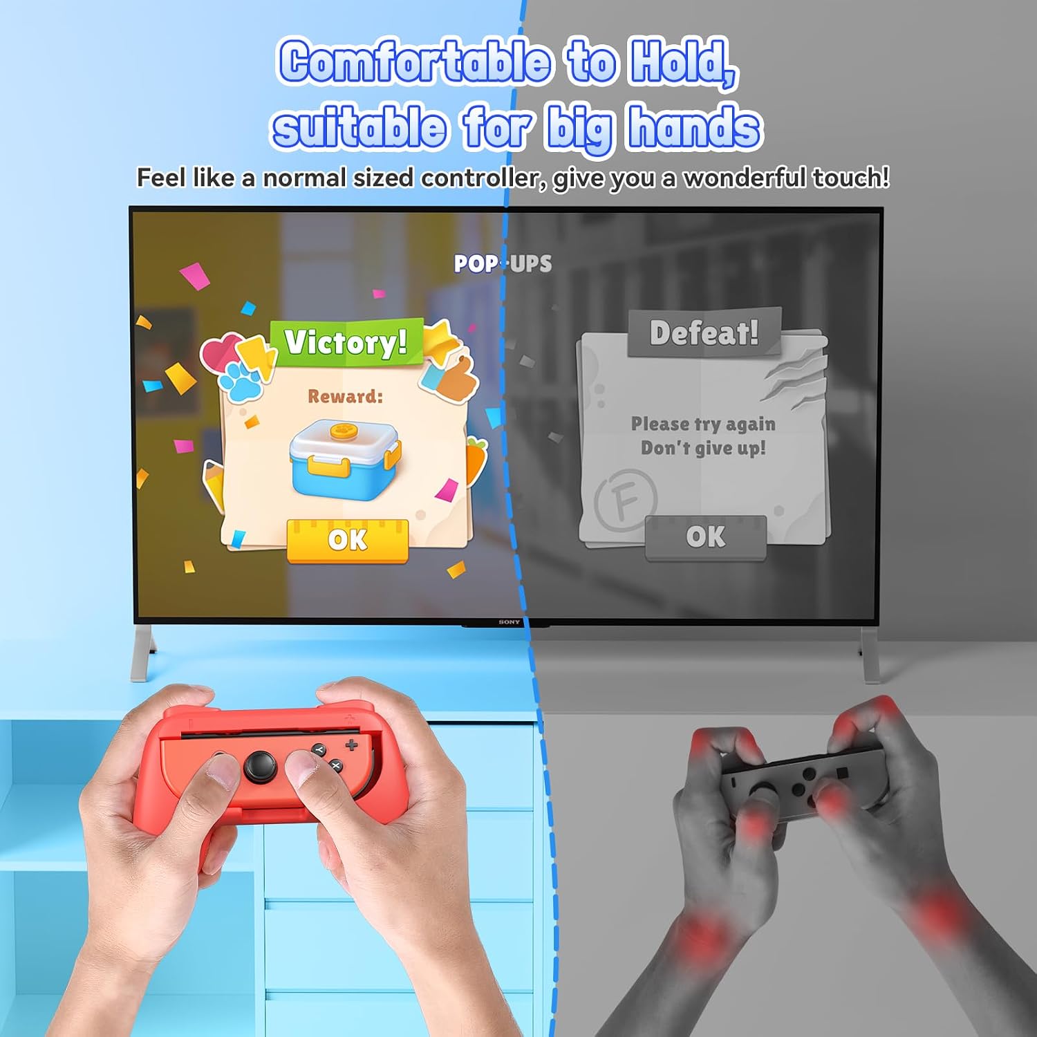 Thumbnail 4 de FASTSNAIL Gummierte Griffe für Nintendo Switch – 6 Daumengriffe, kompatibel mit Joy-Con & Switch OLED