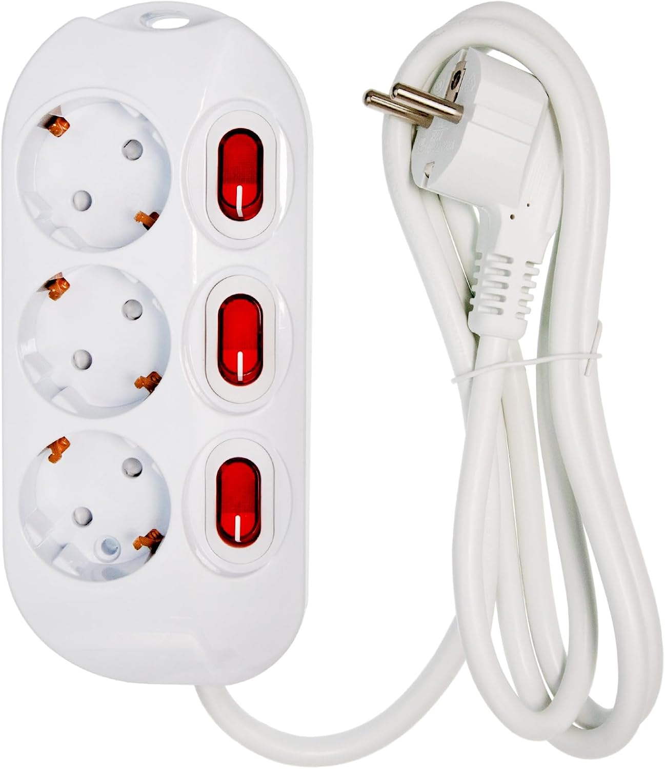 Detalle de Feletec 3-Fach Steckdosenleiste 1,5 m Kabel
