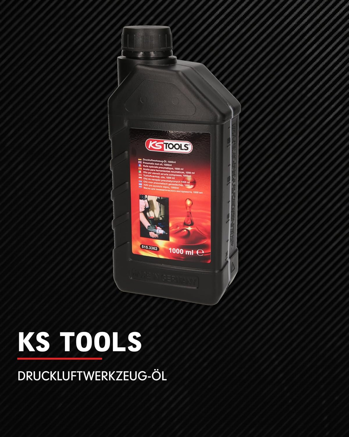 Detalle 2 de KS TOOLS Druckluftwerkzeug-Öl 1000 ml