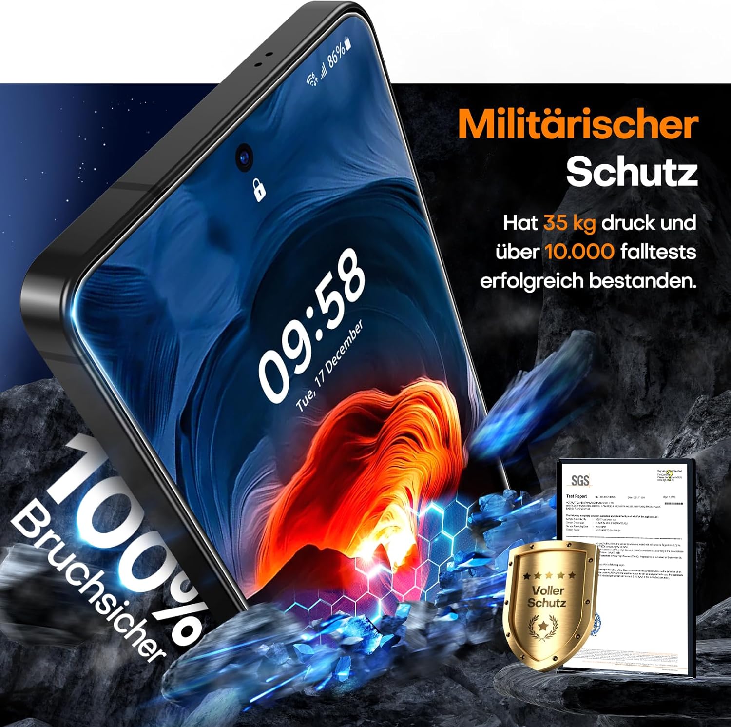 Thumbnail 4 de LϟK Displayschutz für Samsung Galaxy S26 Ultra 2er Set