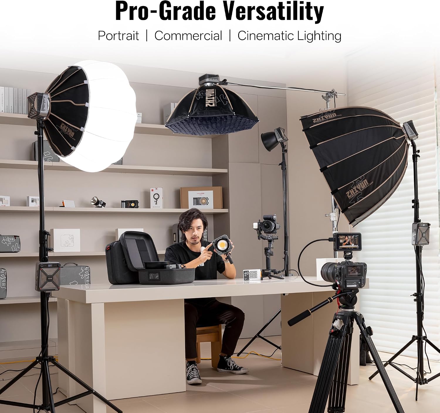 Detalle 2 de ZHIYUN CINPEER 60cm Bowens Mount Octagonal Softbox with Quick Release